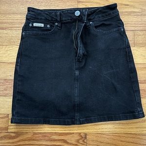 Calvin Klein black mini skirt